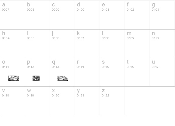 ArtsAndCrafts-Ornaments lowercase a-z preview