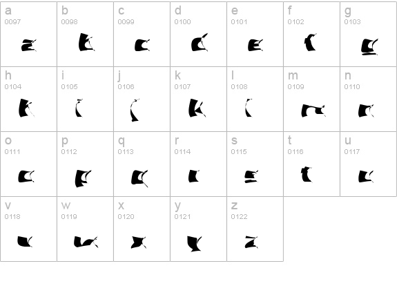 Artsee lowercase a-z preview