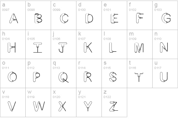 Artsy Fartsy lowercase a-z preview