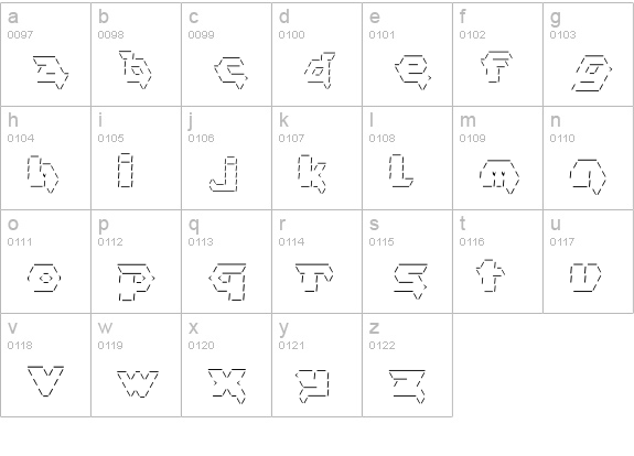 Asciid lowercase a-z preview