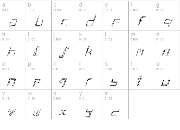 AScratch lowercase a-z preview