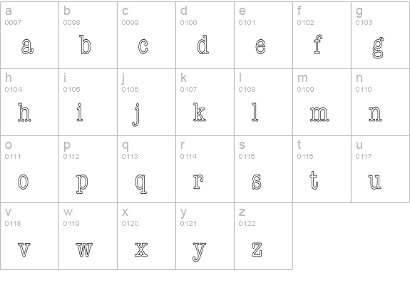 AshtonTellermatic lowercase a-z preview