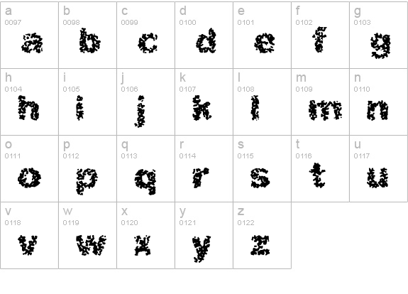 Aspastic  lowercase a-z preview