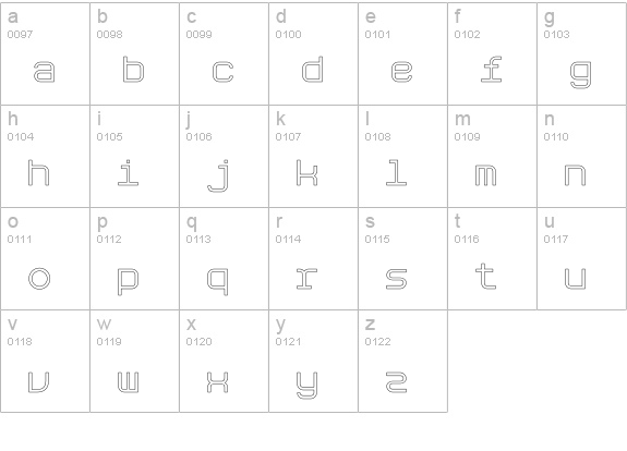 Aspirin-Refill-Irregular lowercase a-z preview