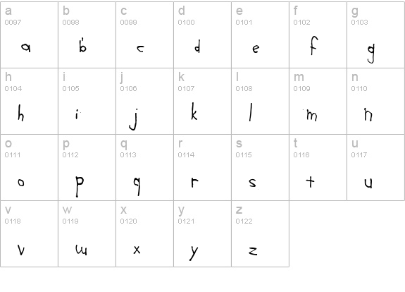 Ass Backwards lowercase a-z preview