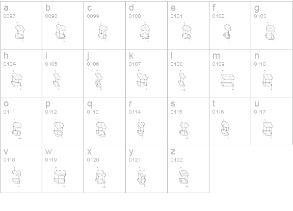 Assembly-Five lowercase a-z preview