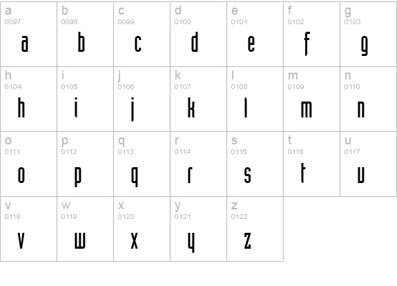 Assembly SSi lowercase a-z preview
