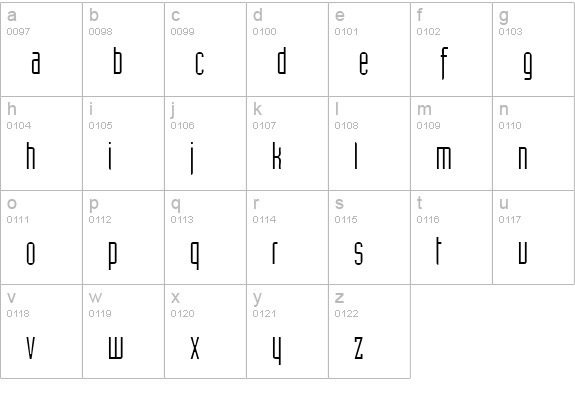 AssemblyLightSSK lowercase a-z preview