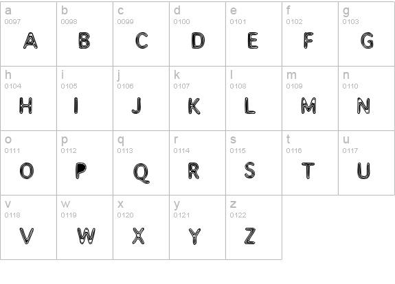 Assimilate lowercase a-z preview