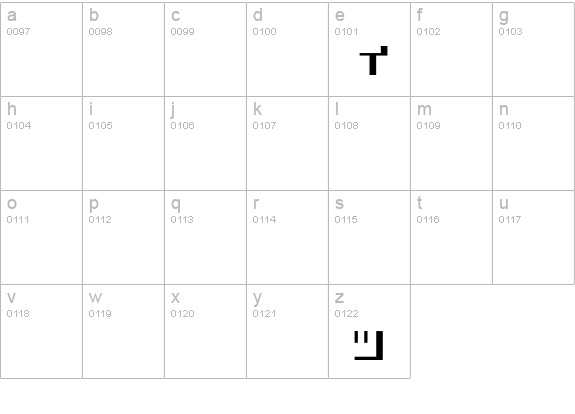 Astro-Light lowercase a-z preview