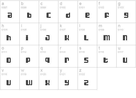 Astronaut III lowercase a-z preview