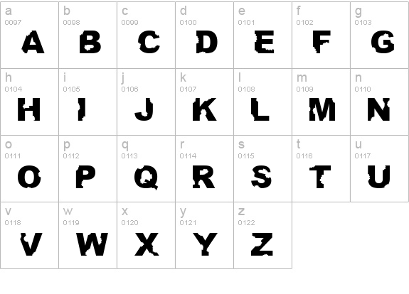 AteUpWithDumbAss lowercase a-z preview