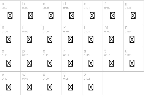 Athenaeum Initial Positive Std lowercase a-z preview