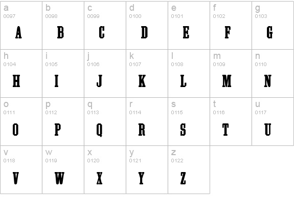 Athletic Supporter lowercase a-z preview