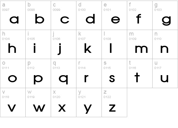 Atilla Wide Bold lowercase a-z preview