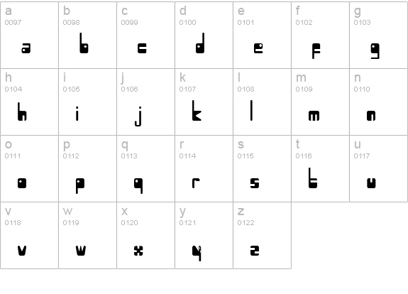 Atmosphere lowercase a-z preview