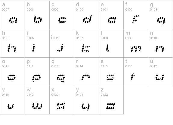 ATPInteractive lowercase a-z preview