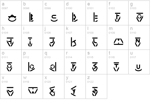 ATwentySix lowercase a-z preview