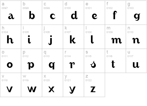 August-RegularAlternate lowercase a-z preview