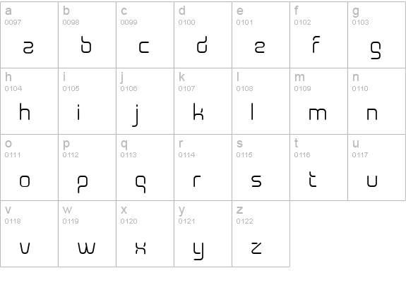 AunchantedXspace lowercase a-z preview