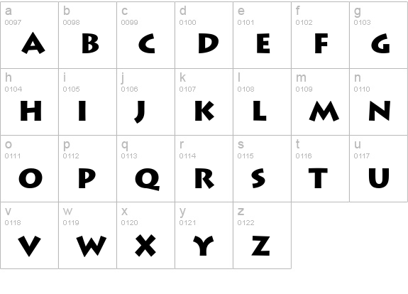 Austere Black SSi Black lowercase a-z preview