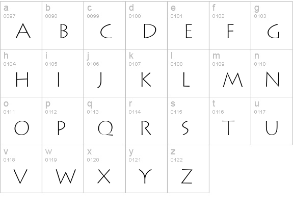Austere Light SSi Extra Light lowercase a-z preview