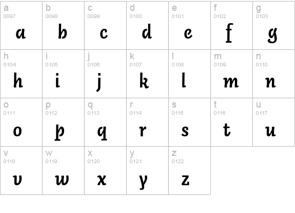 Auto 3 Bold Italic LF lowercase a-z preview