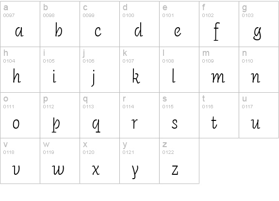 Auto 3 Light Italic lowercase a-z preview