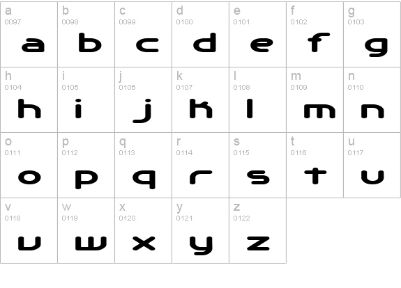 Automatica BRK lowercase a-z preview