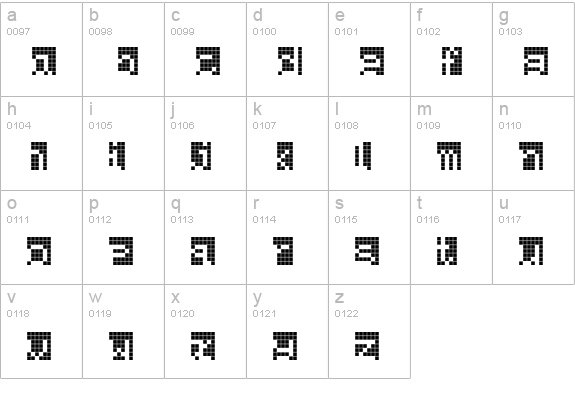 Automation-Grid lowercase a-z preview