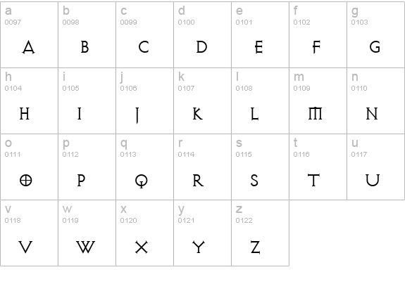 Avalon Quest lowercase a-z preview