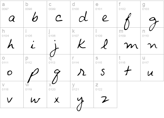 Avant que... lowercase a-z preview