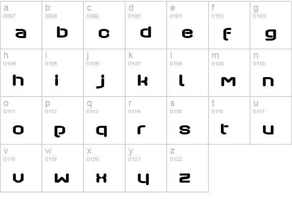Axaxax lowercase a-z preview