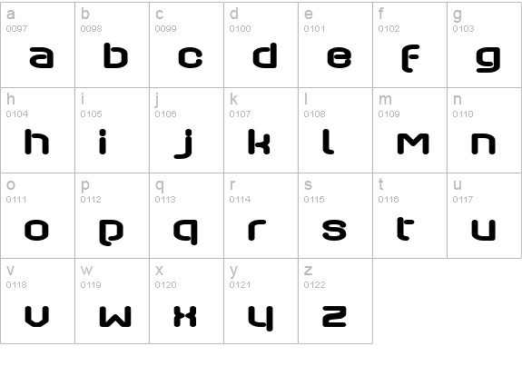 Axaxax regular lowercase a-z preview