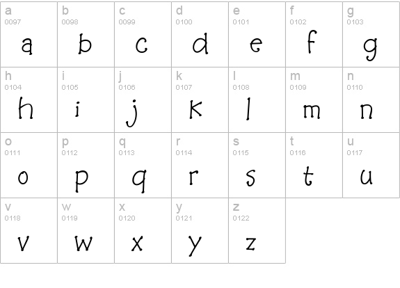 BaaBookHmk lowercase a-z preview