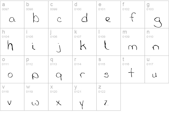 Babcock Normal lowercase a-z preview