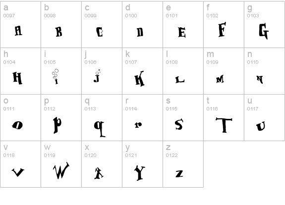 BabOonjaZzbaSsoOn lowercase a-z preview