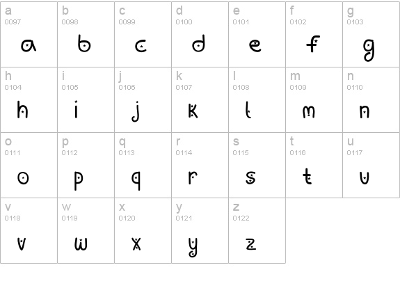 Baby, You're A Star lowercase a-z preview