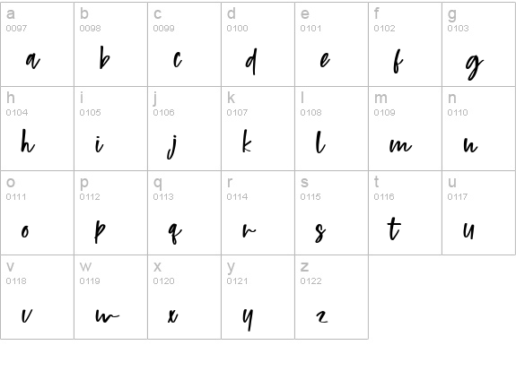 Baby Lullaby lowercase a-z preview