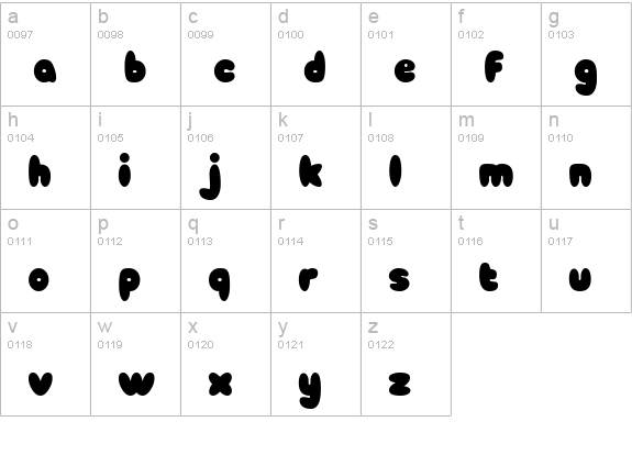 Babycakes lowercase a-z preview
