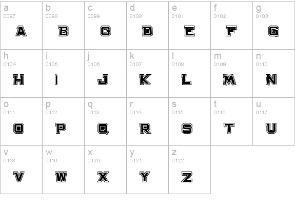 Bachelor Pad College JL lowercase a-z preview