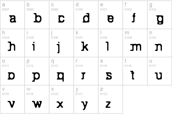 Back to Bay 6 lowercase a-z preview