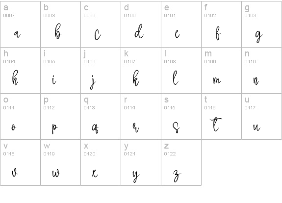 Back To School lowercase a-z preview