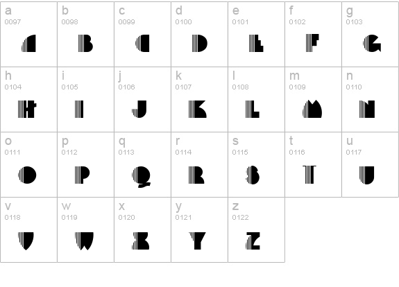 Backstage Pass NF lowercase a-z preview