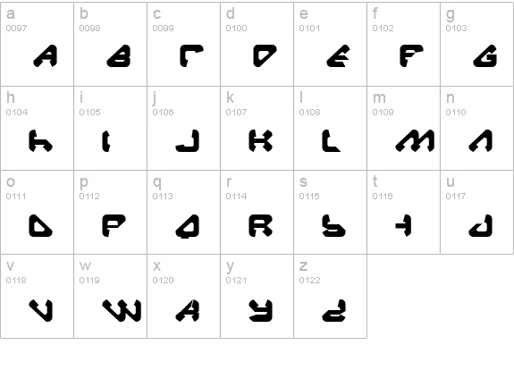 Backup Generation 1 lowercase a-z preview