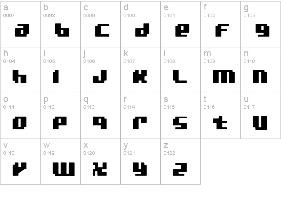 bad robot lowercase a-z preview
