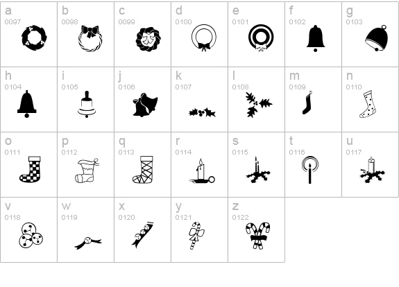 BAIKALfont Regular lowercase a-z preview