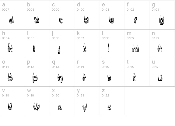 BaileysCar lowercase a-z preview