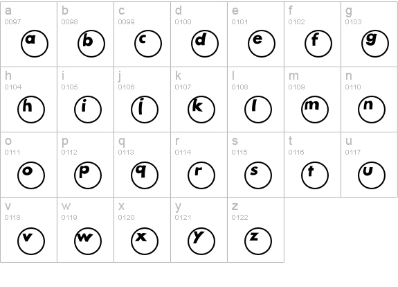 Ball lowercase a-z preview
