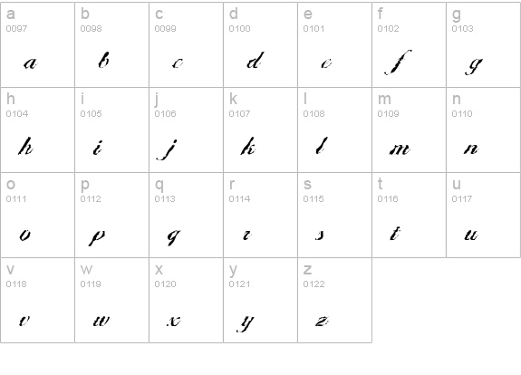 BallantinesRandom-Medium-Regular lowercase a-z preview